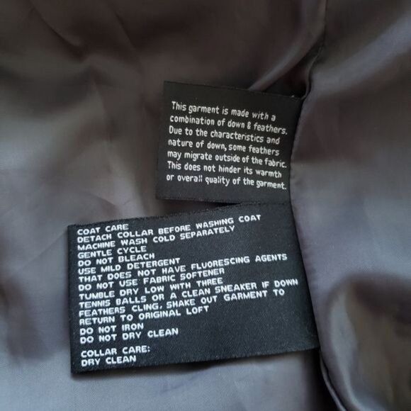 London Fog Feather Down Quilted Hooded Coat Lined Thick Winter Women's Small - Picture 8 of 9